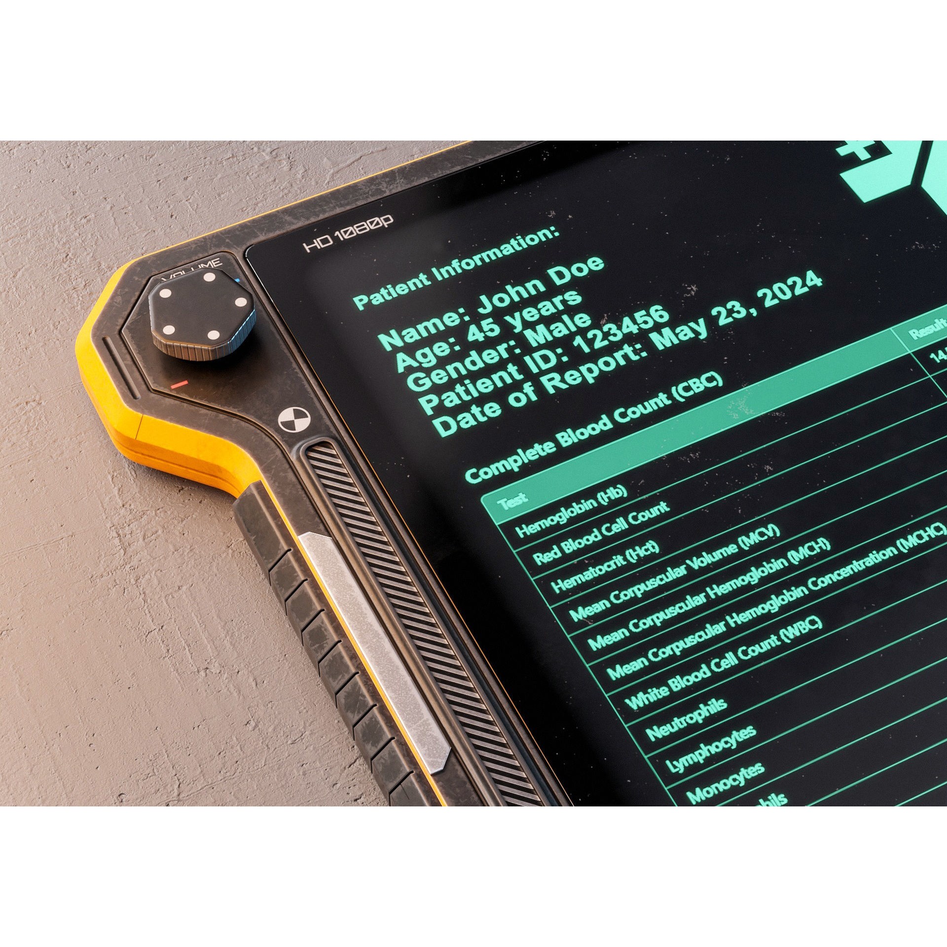 Sci-fi Controller V41 - Low-Poly Game-Ready 3D Model - View 8