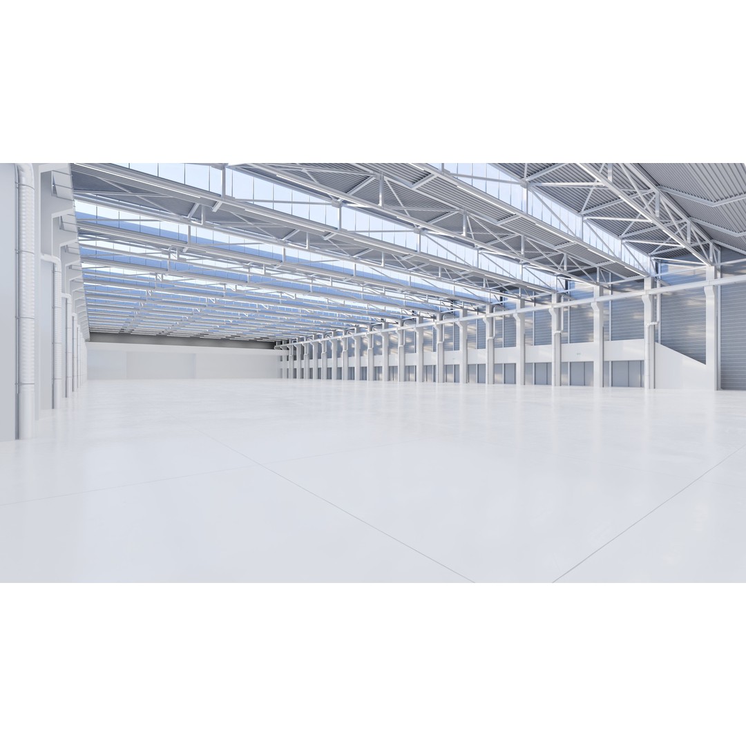 Exhibition Hall Interior 3D Model – Low Poly Game Asset, FBX, OBJ - View 11