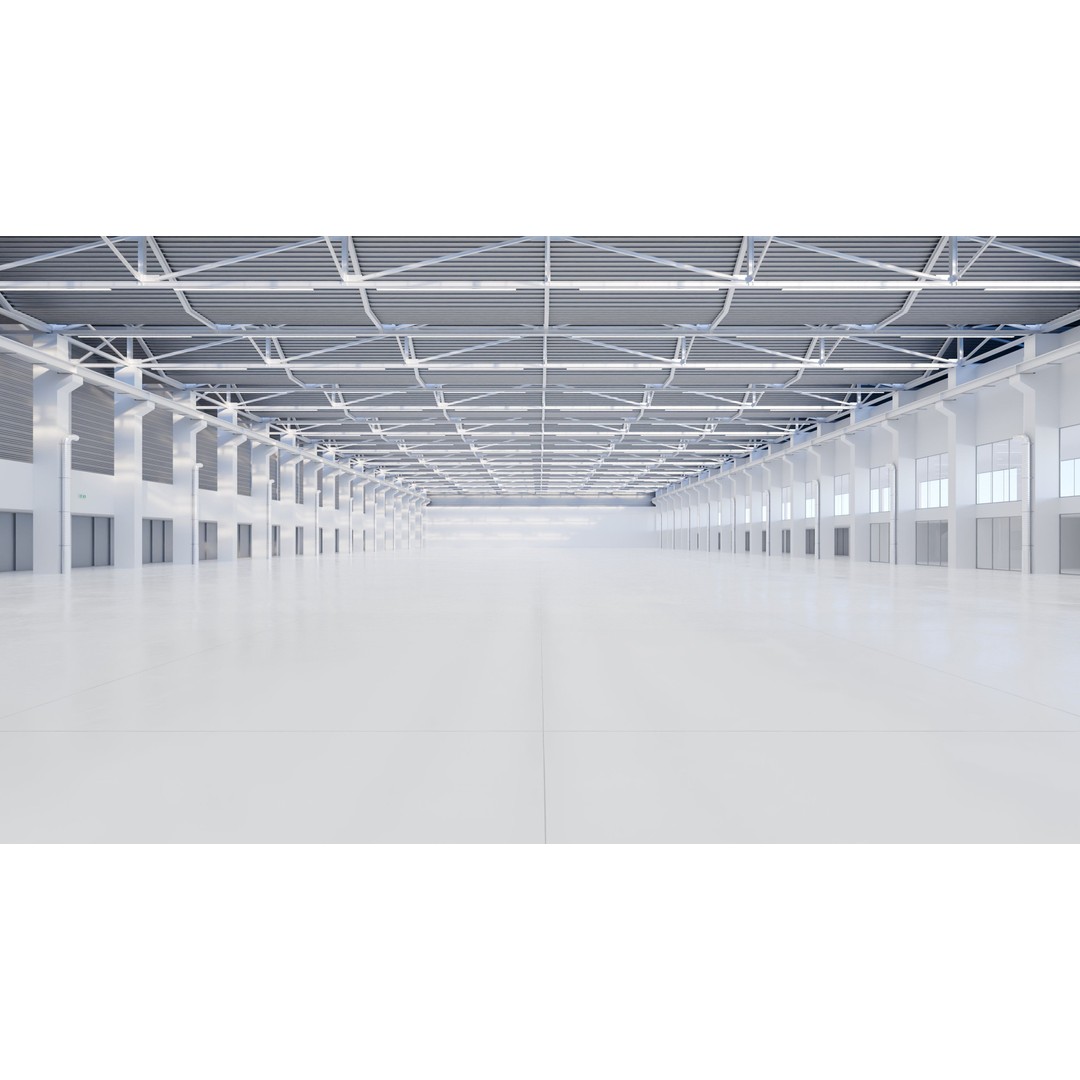 Exhibition Hall Interior 3D Model – Low Poly Game Asset, FBX, OBJ - View 7
