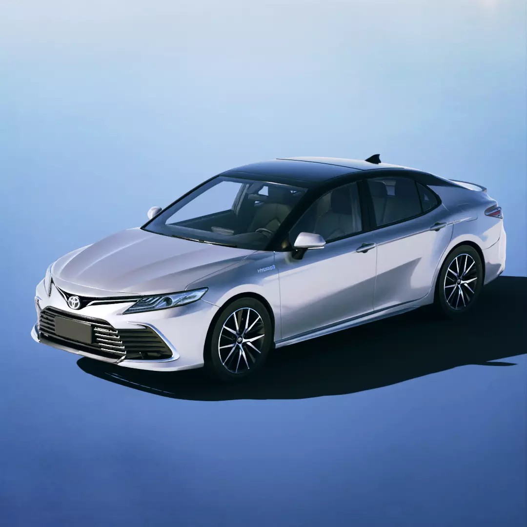 Toyota Camry XLE 2019 3D Model – High Poly Game Asset, FBX, OBJ - View 2