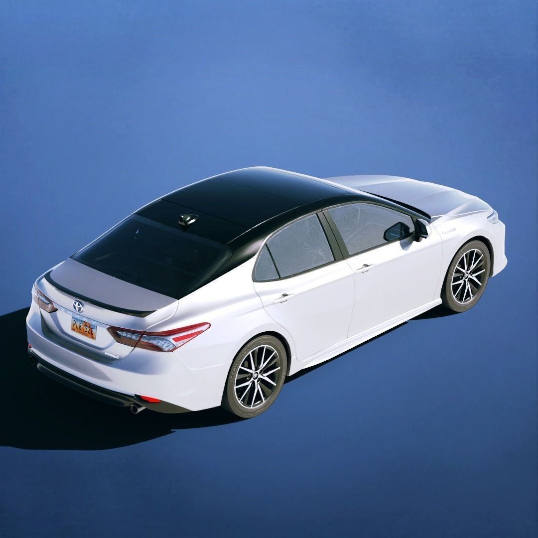 Toyota Camry XLE 2019 3D Model – High Poly Game Asset, FBX, OBJ - View 4