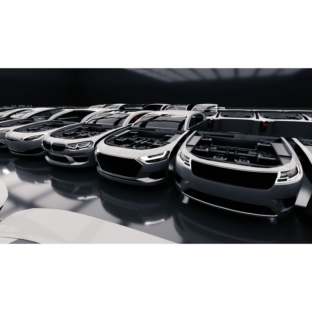 Modular Car Creation Tool 3D Model – Low Poly Game Asset, FBX, Blender - View 10