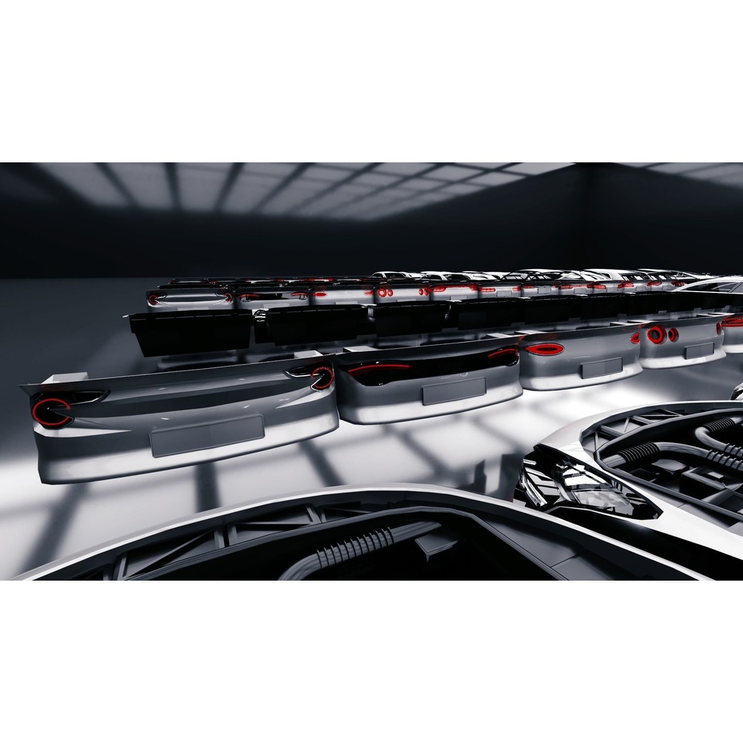 Modular Car Creation Tool 3D Model – Low Poly Game Asset, FBX, Blender - View 11