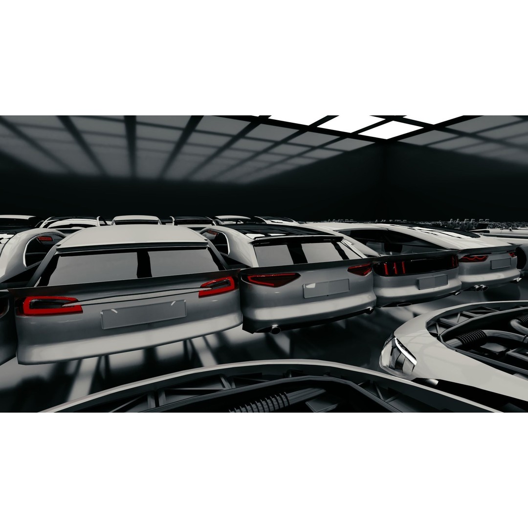 Modular Car Creation Tool 3D Model – Low Poly Game Asset, FBX, Blender - View 14