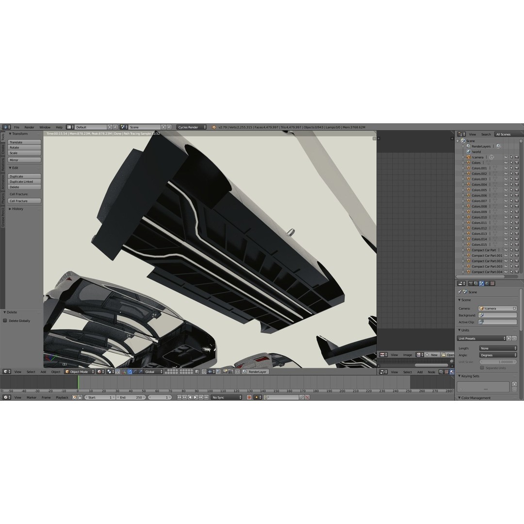 Modular Car Creation Tool 3D Model – Low Poly Game Asset, FBX, Blender - View 21