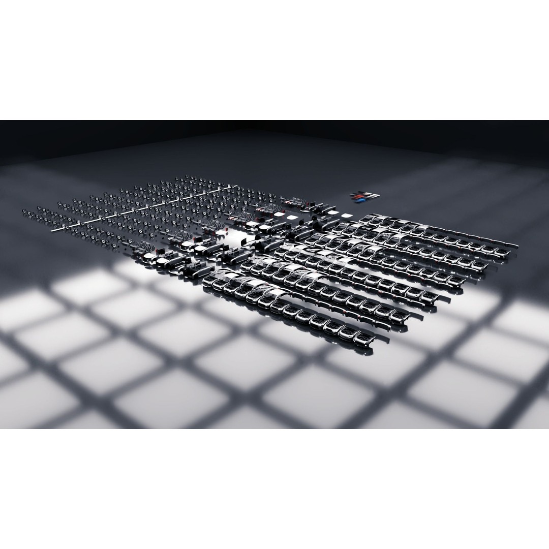 Modular Car Creation Tool 3D Model – Low Poly Game Asset, FBX, Blender - View 3