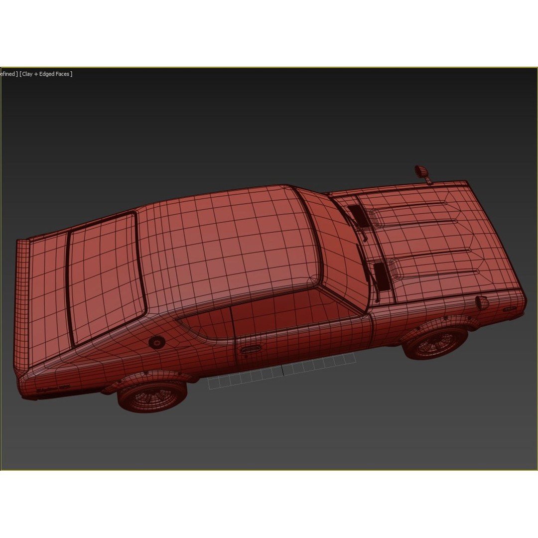 Nissan Skyline GT-R KPGC110 3D Model – High Poly Game Asset, FBX, OBJ
