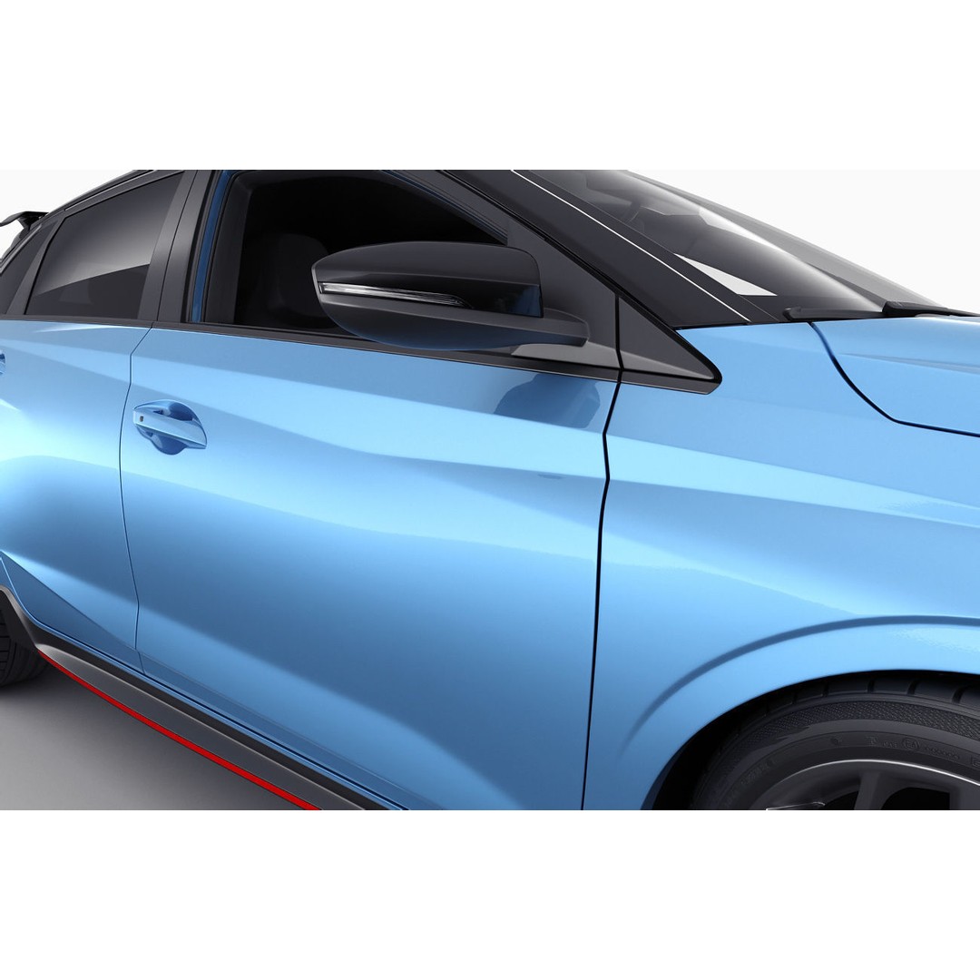 Hyundai i20 N 3D Model – Realistic Sport Car, Multiple Formats - View 14