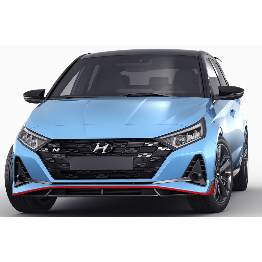 Hyundai i20 N 3D Model – Realistic Sport Car, Multiple Formats - View 15