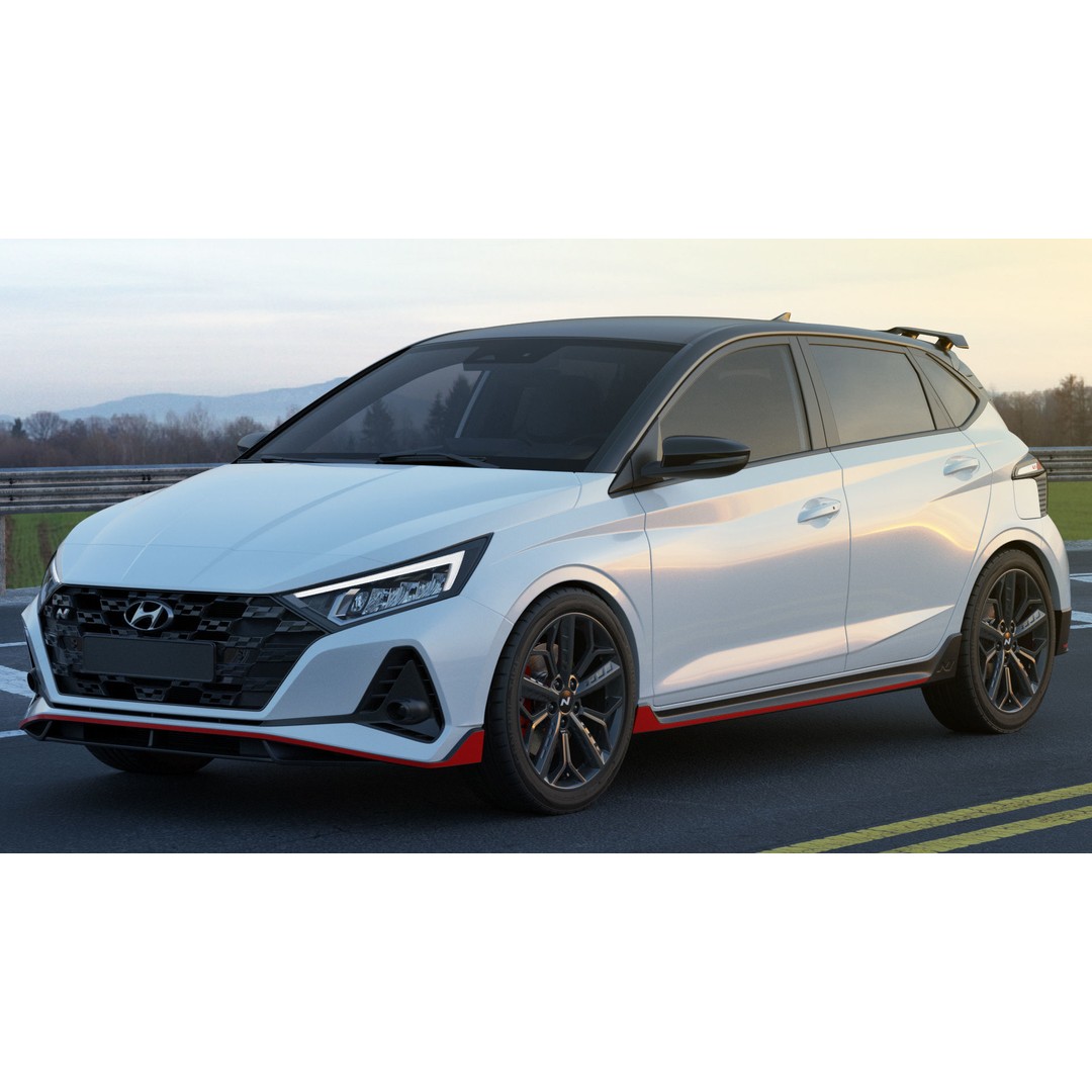 Hyundai i20 N 3D Model – Realistic Sport Car, Multiple Formats - View 19