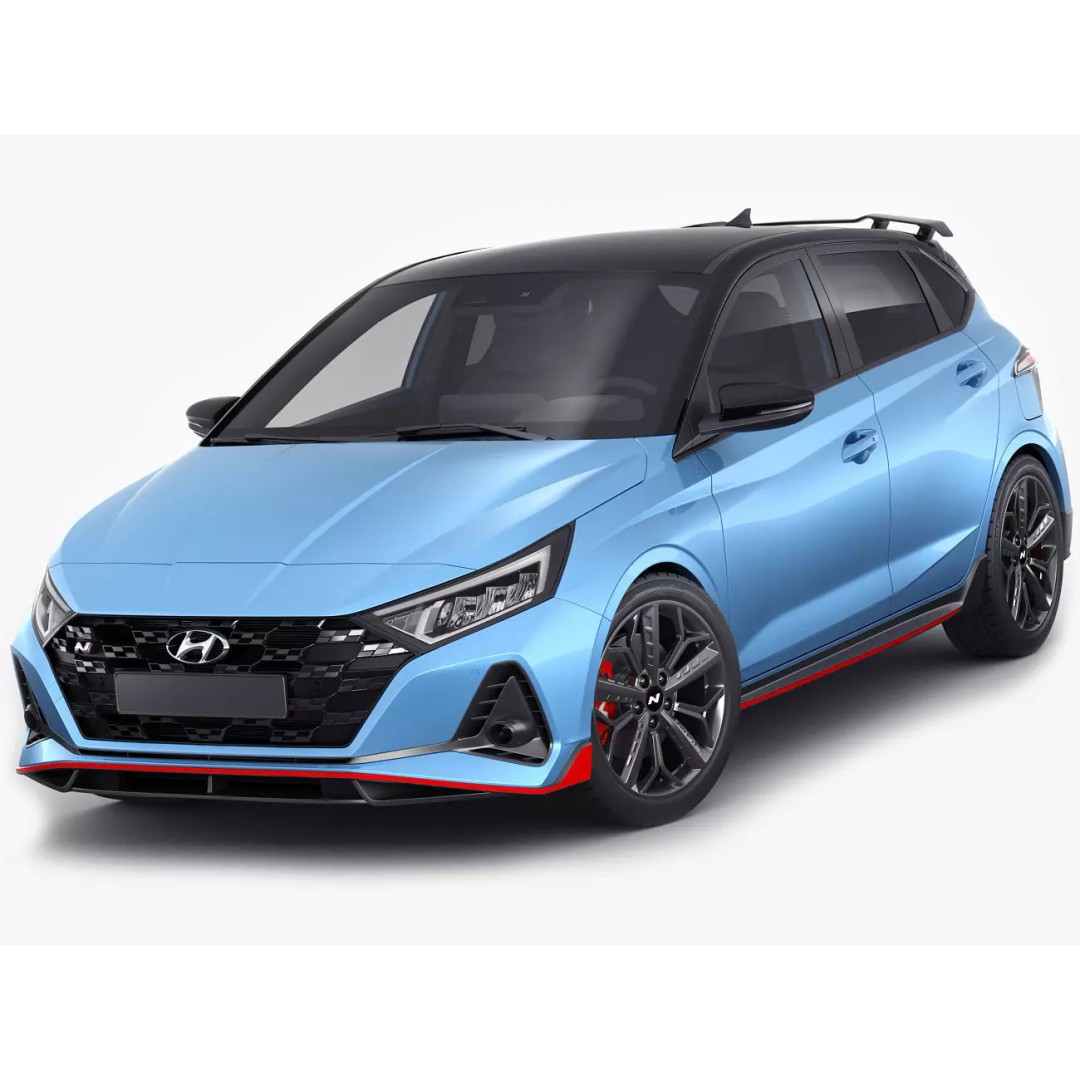 Hyundai i20 N 3D Model – Realistic Sport Car, Multiple Formats - View 2