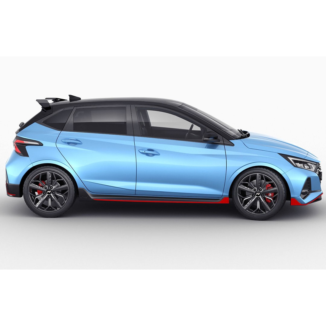 Hyundai i20 N 3D Model – Realistic Sport Car, Multiple Formats - View 4