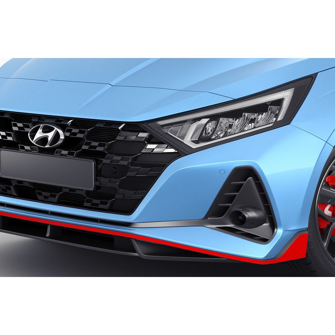 Hyundai i20 N 3D Model – Realistic Sport Car, Multiple Formats - View 5