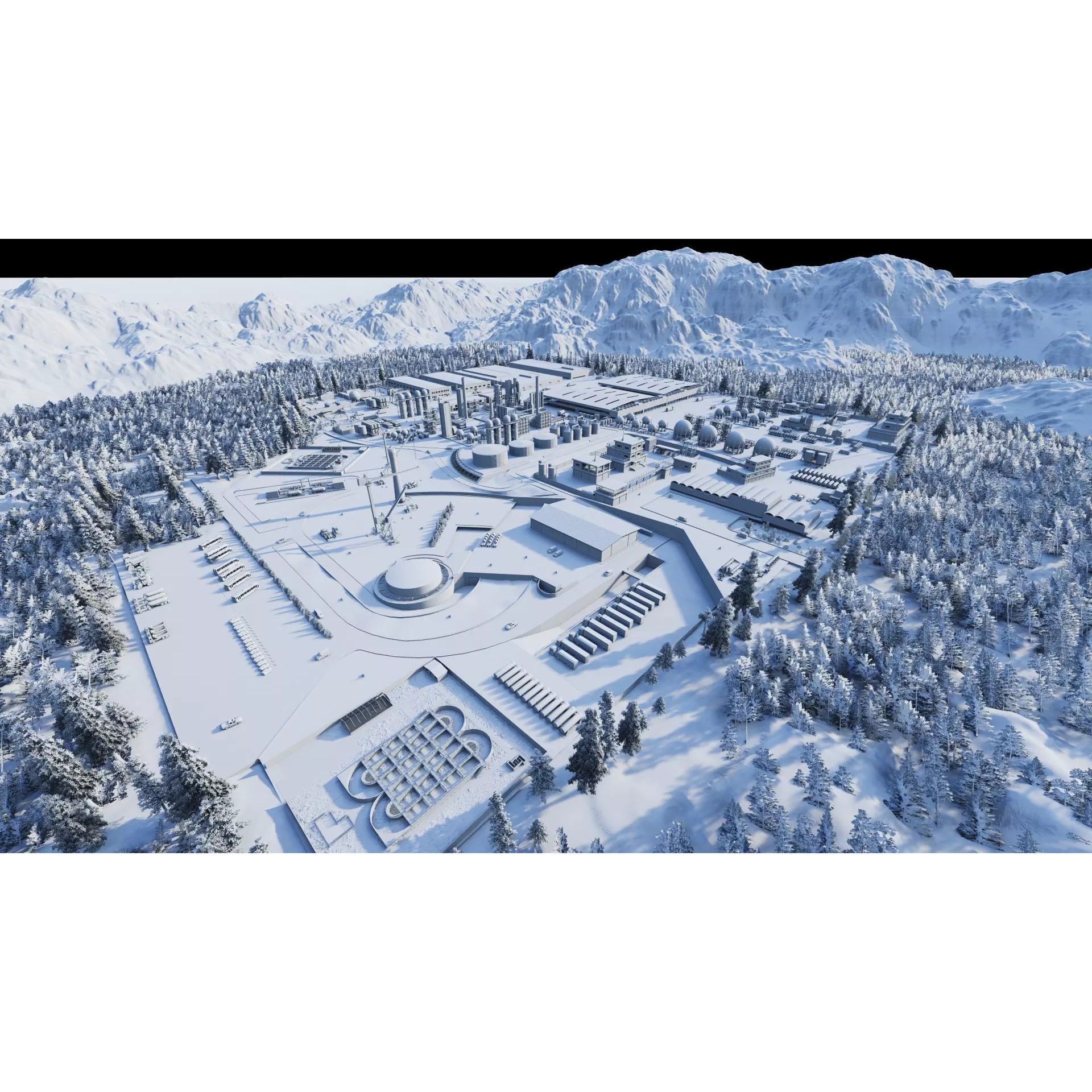 Industrial Factory-Petrochemical Complex - Game-Ready 3D Model - View 11