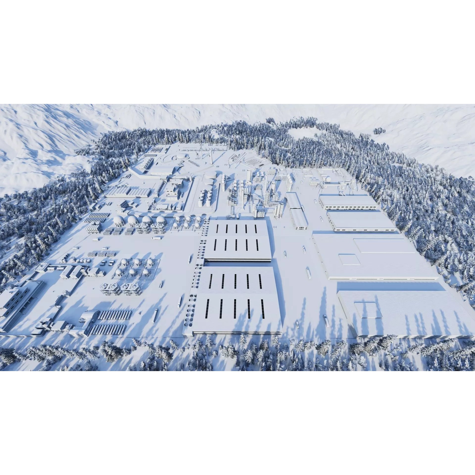 Industrial Factory-Petrochemical Complex - Game-Ready 3D Model - View 13