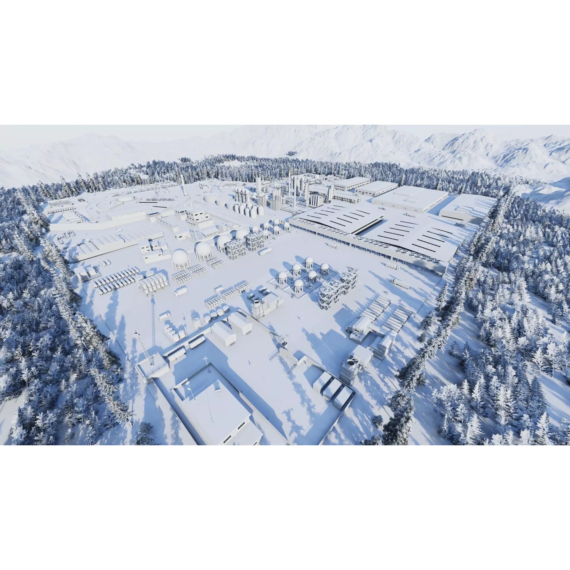 Industrial Factory-Petrochemical Complex - Game-Ready 3D Model - View 15