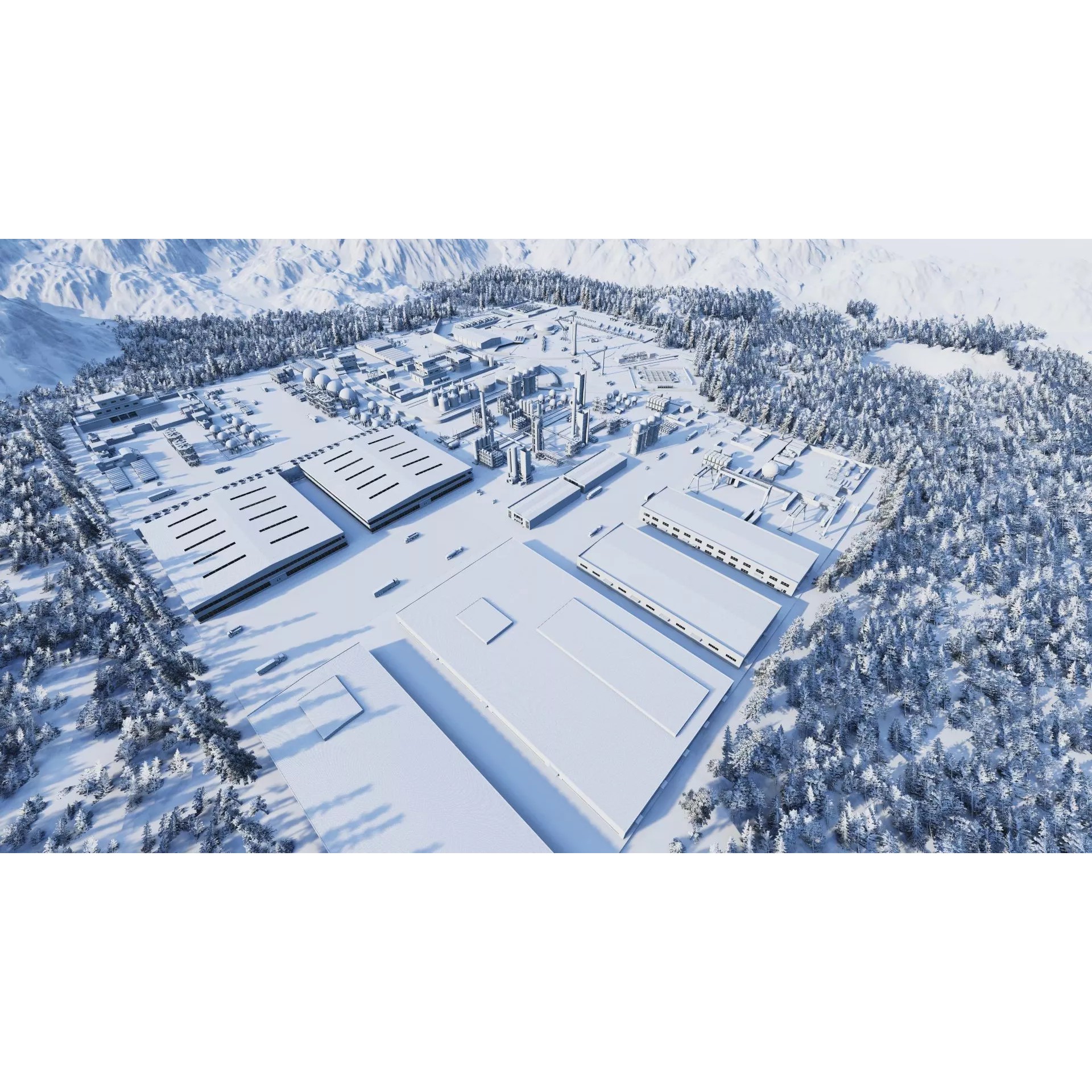 Industrial Factory-Petrochemical Complex - Game-Ready 3D Model - View 16