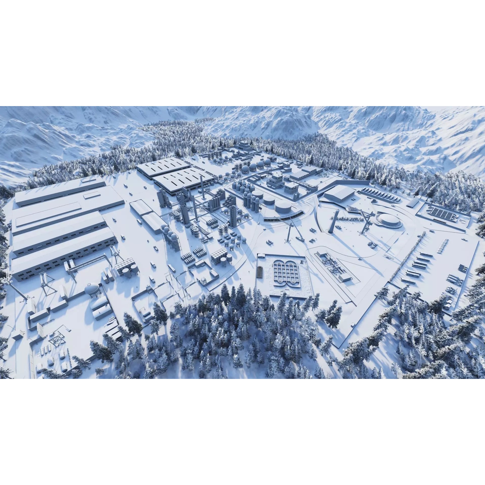 Industrial Factory-Petrochemical Complex - Game-Ready 3D Model - View 17