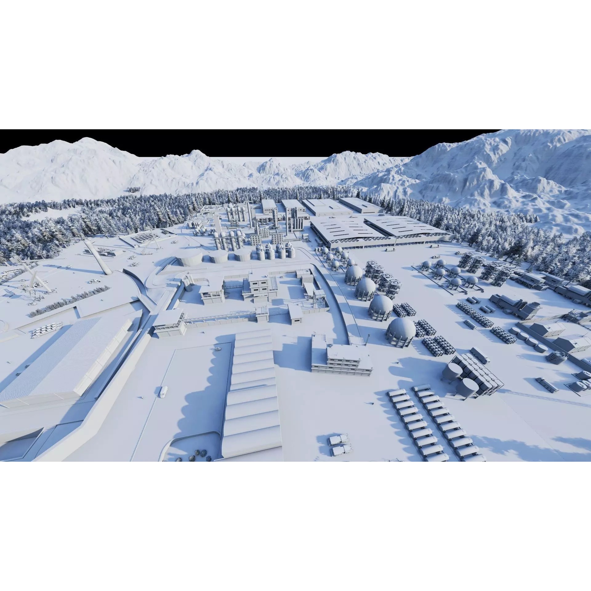 Industrial Factory-Petrochemical Complex - Game-Ready 3D Model - View 24