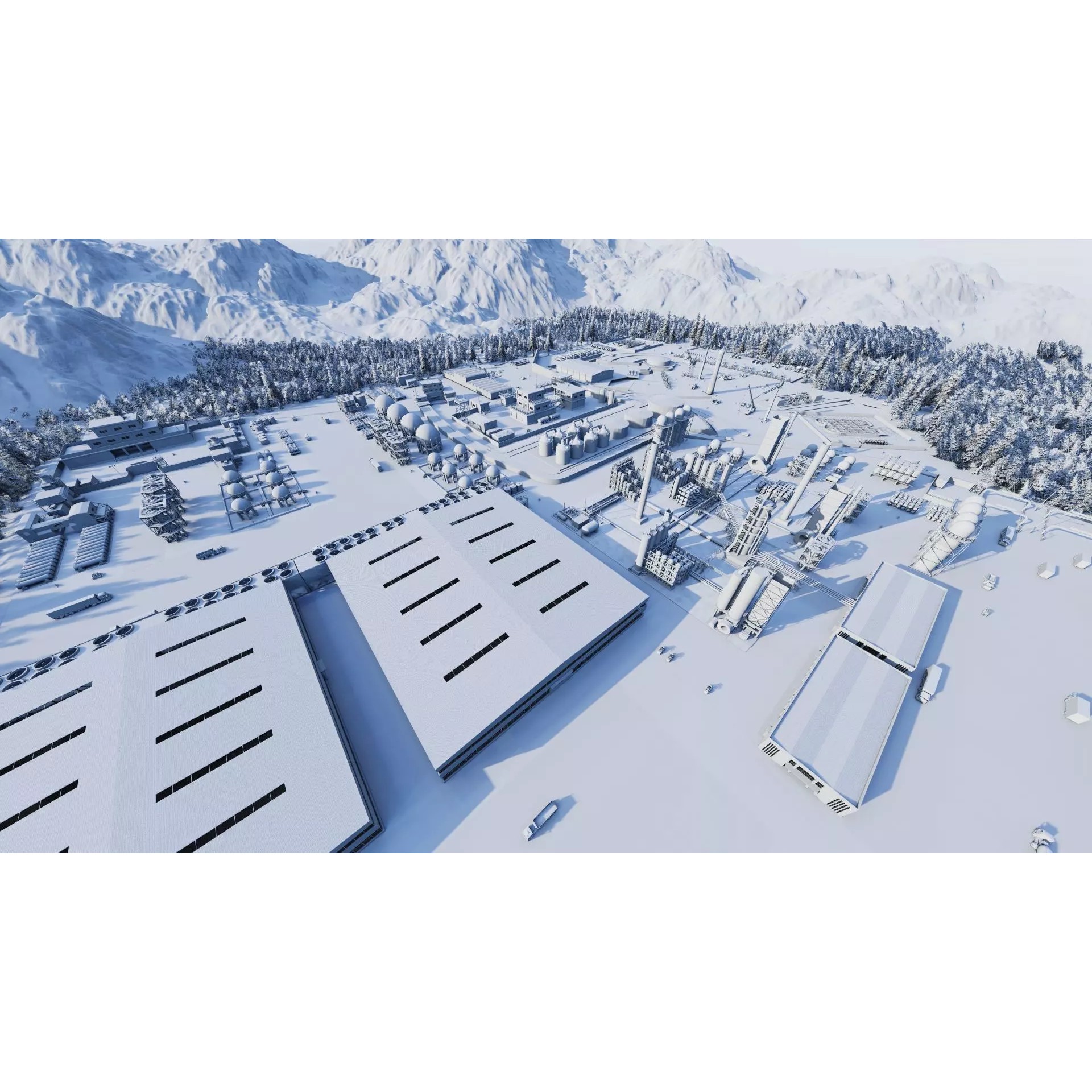 Industrial Factory-Petrochemical Complex - Game-Ready 3D Model - View 28