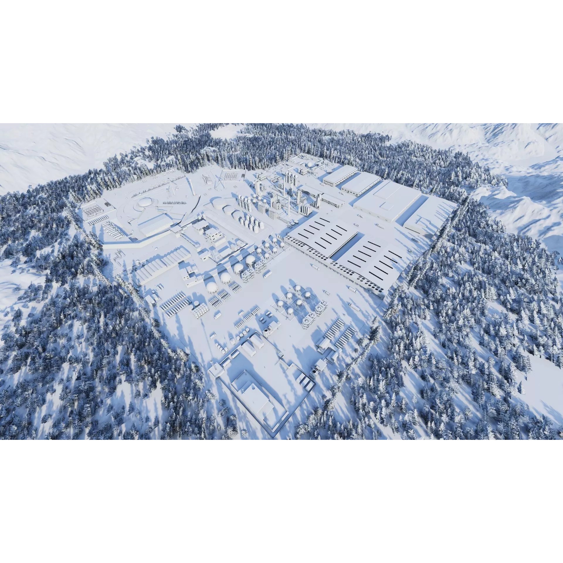 Industrial Factory-Petrochemical Complex - Game-Ready 3D Model - View 37