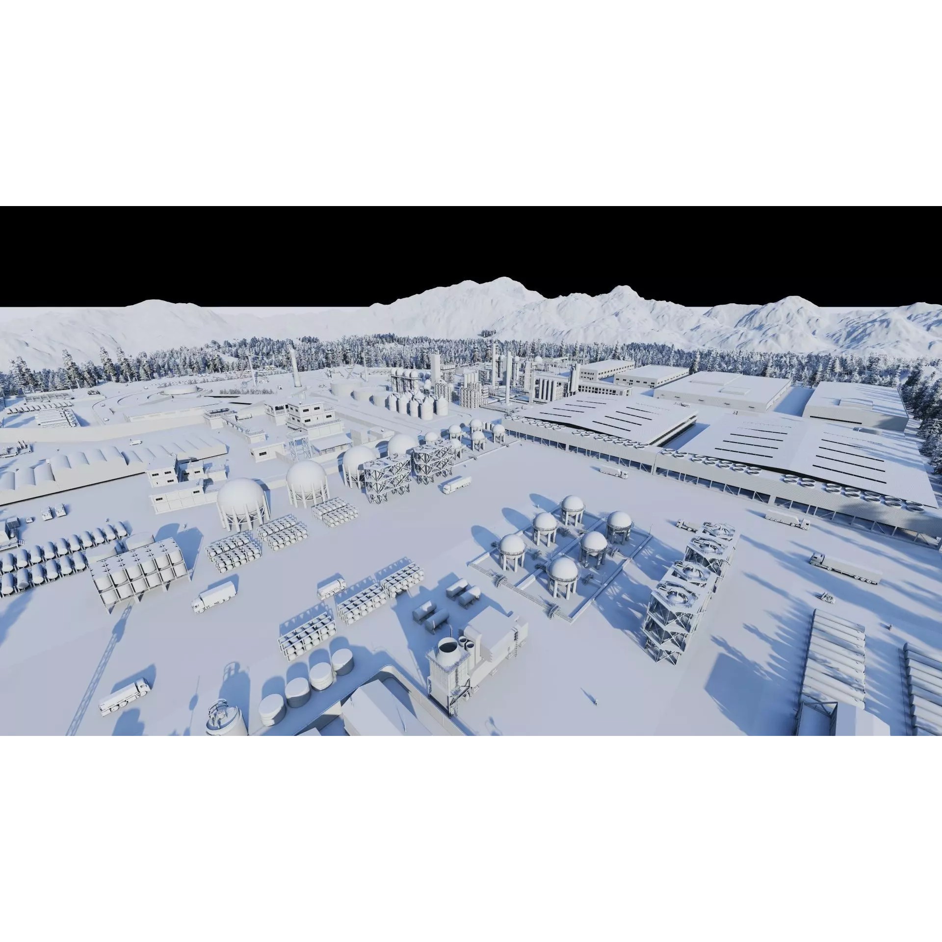 Industrial Factory-Petrochemical Complex - Game-Ready 3D Model - View 39