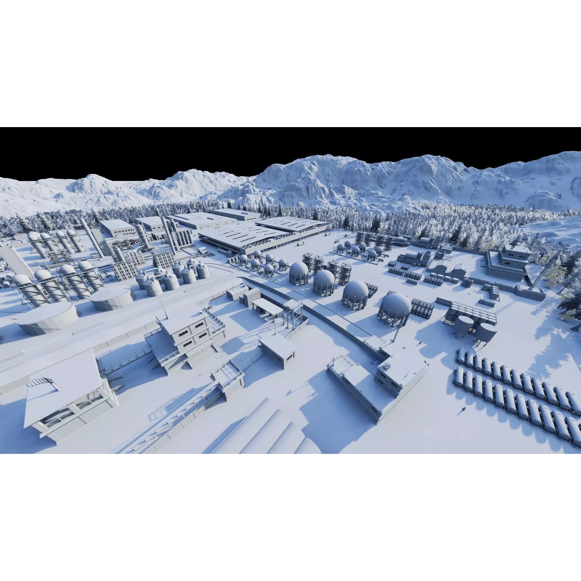 Industrial Factory-Petrochemical Complex - Game-Ready 3D Model - View 41