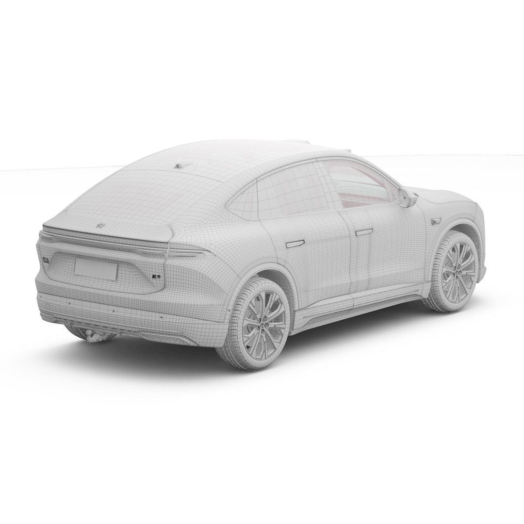 2025 Nio EC6 3D Model – High Poly SUV with Interior, FBX, Blender