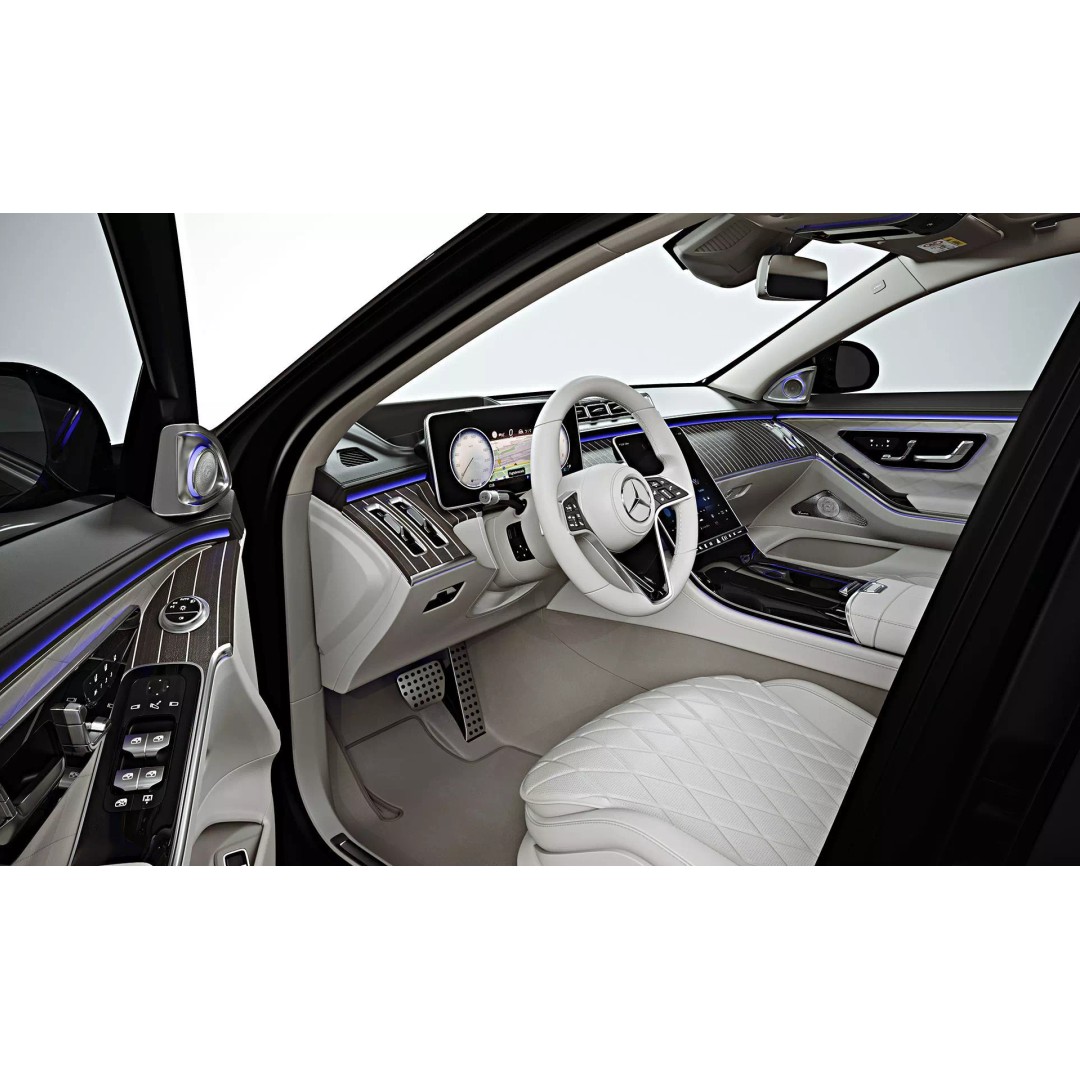 2021 Mercedes-Benz S-Class Short 3D Model – High Poly Game Asset, FBX, OBJ - View 15