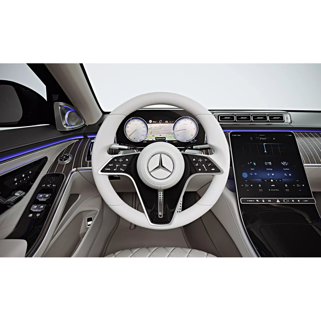 2021 Mercedes-Benz S-Class Short 3D Model – High Poly Game Asset, FBX, OBJ - View 18
