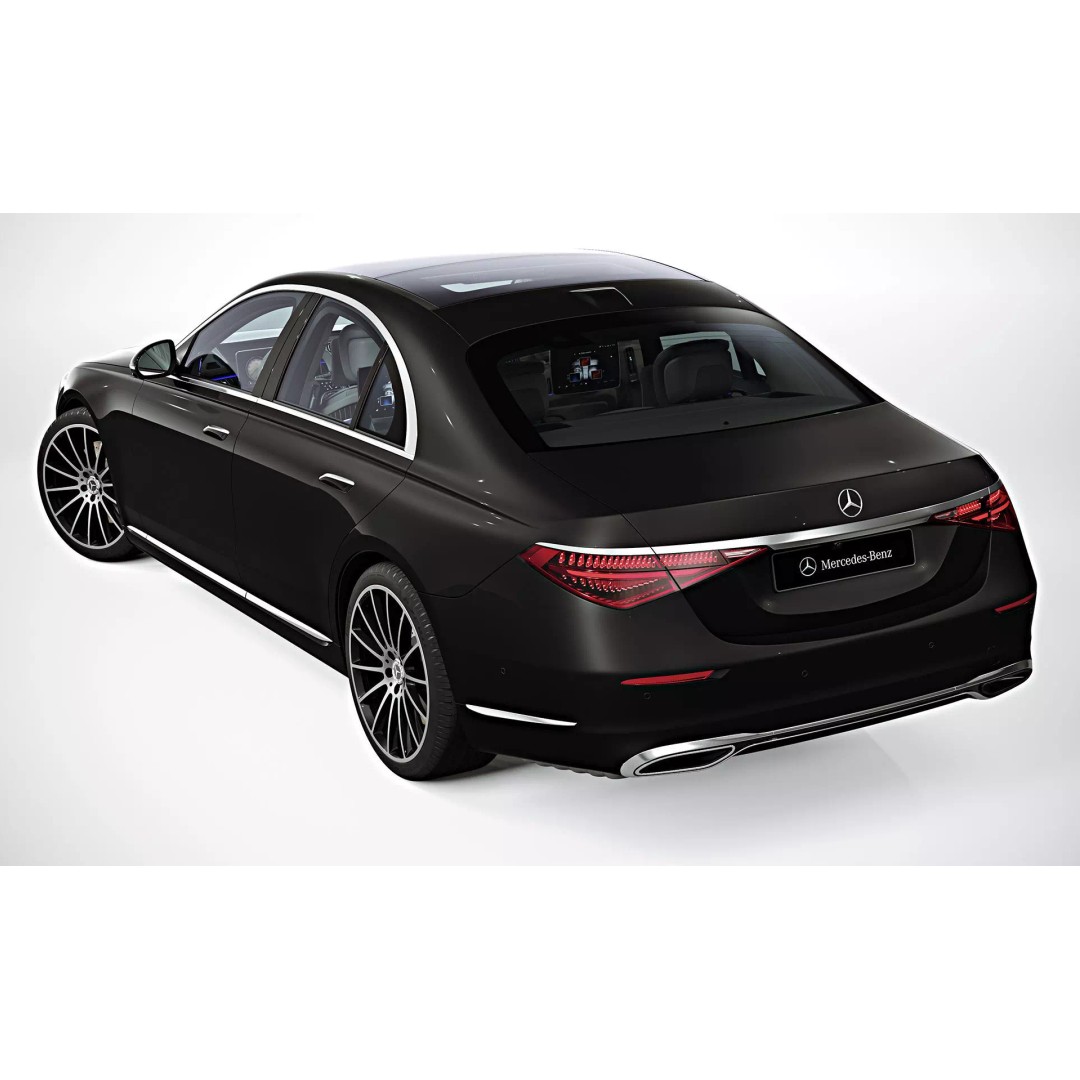 2021 Mercedes-Benz S-Class Short 3D Model – High Poly Game Asset, FBX, OBJ - View 7