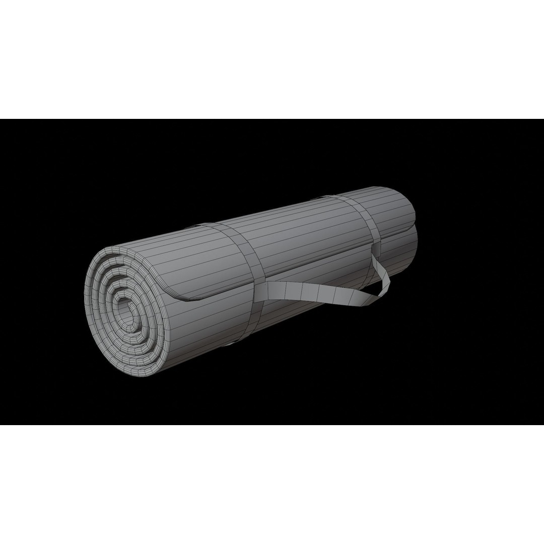 Yoga Mat 3D Model – Low Poly PBR Asset for Exercise and Fitness