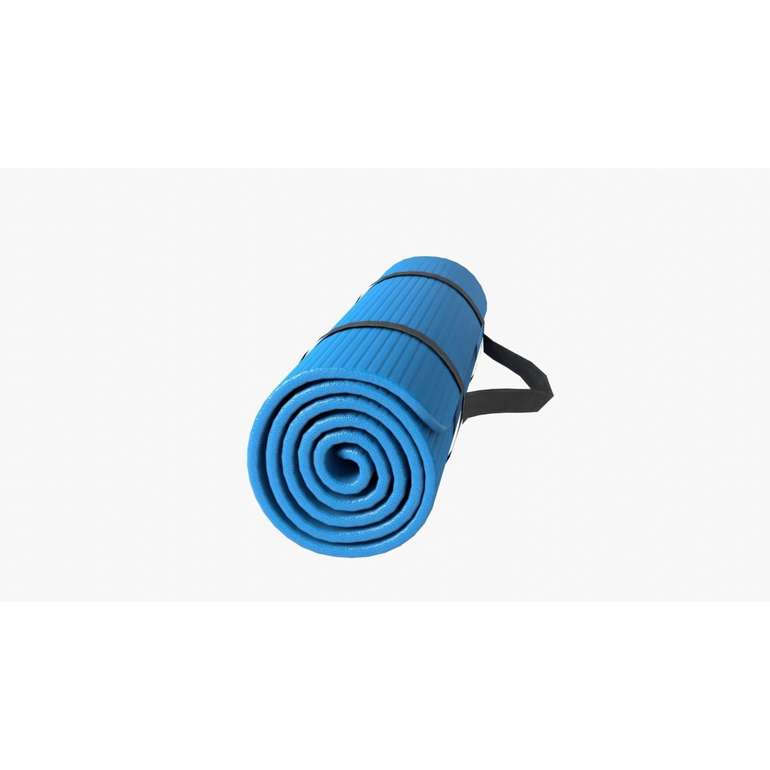 Yoga Mat 3D Model – Low Poly PBR Asset for Exercise and Fitness - View 11
