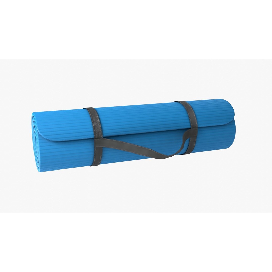 Yoga Mat 3D Model – Low Poly PBR Asset for Exercise and Fitness - View 13