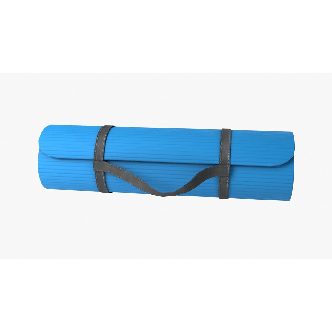 Yoga Mat 3D Model – Low Poly PBR Asset for Exercise and Fitness - View 14