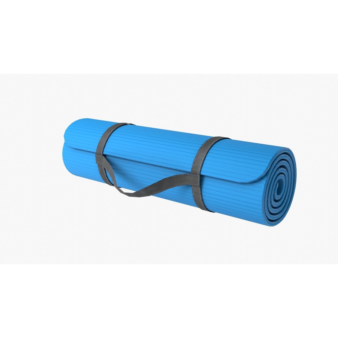 Yoga Mat 3D Model – Low Poly PBR Asset for Exercise and Fitness - View 15