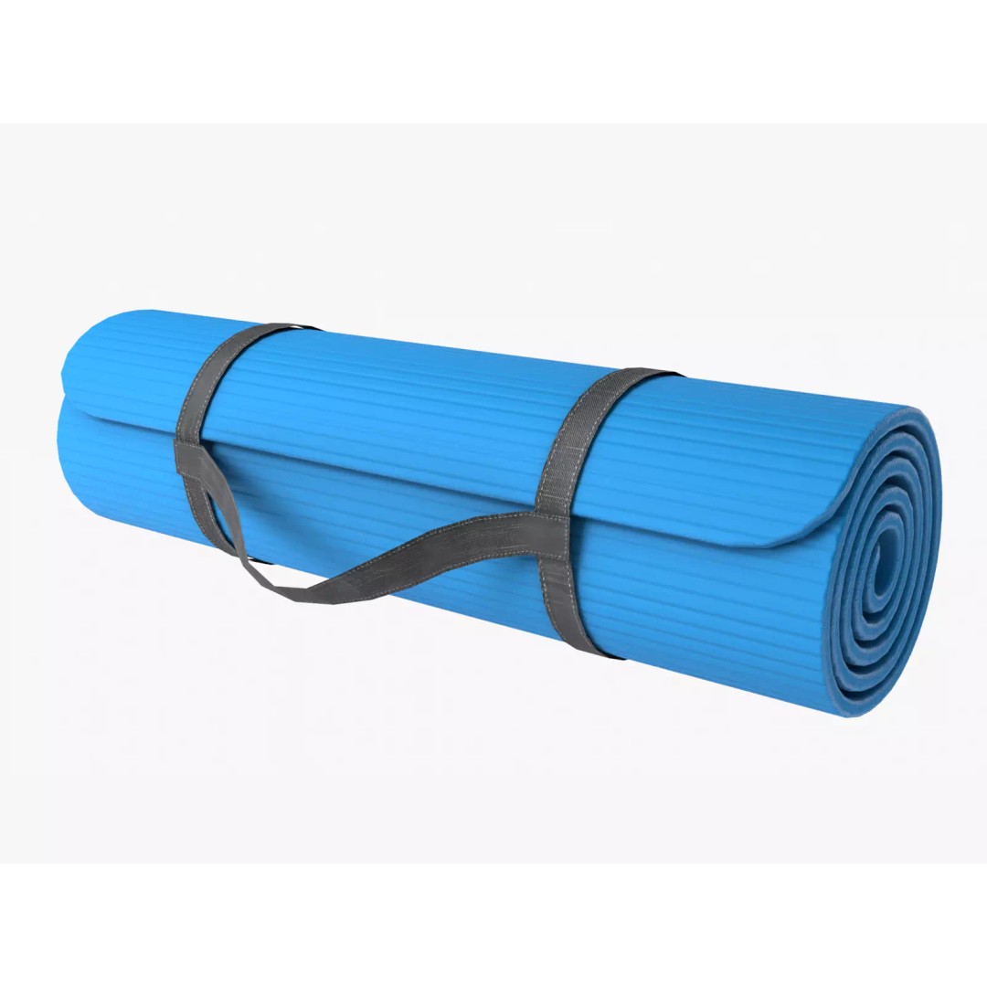 Yoga Mat 3D Model – Low Poly PBR Asset for Exercise and Fitness - View 2