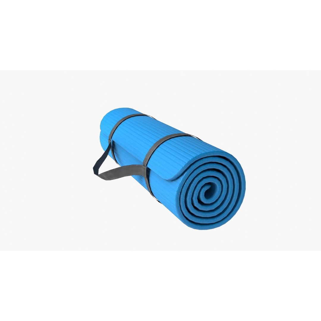 Yoga Mat 3D Model – Low Poly PBR Asset for Exercise and Fitness - View 4