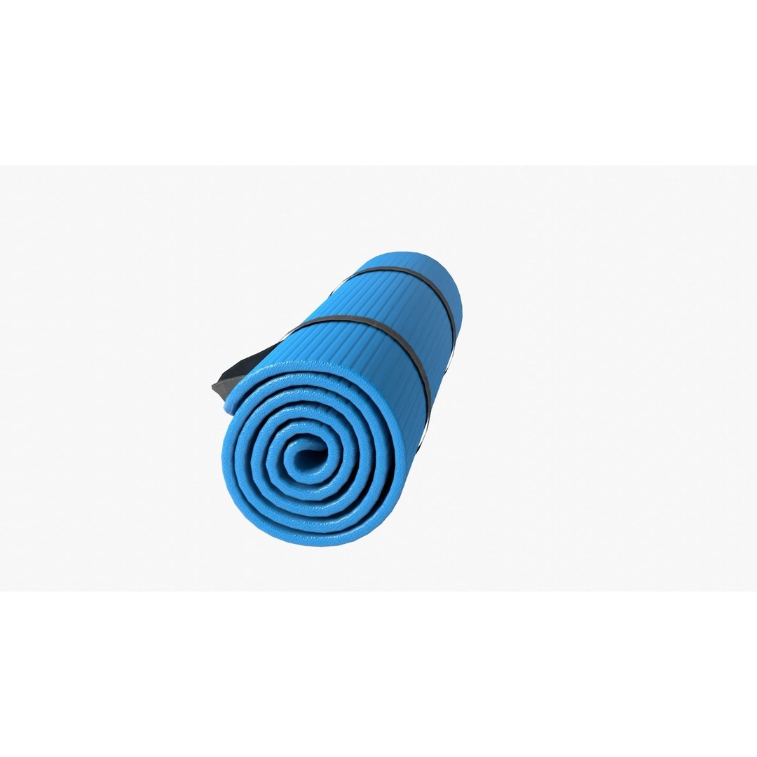Yoga Mat 3D Model – Low Poly PBR Asset for Exercise and Fitness - View 5