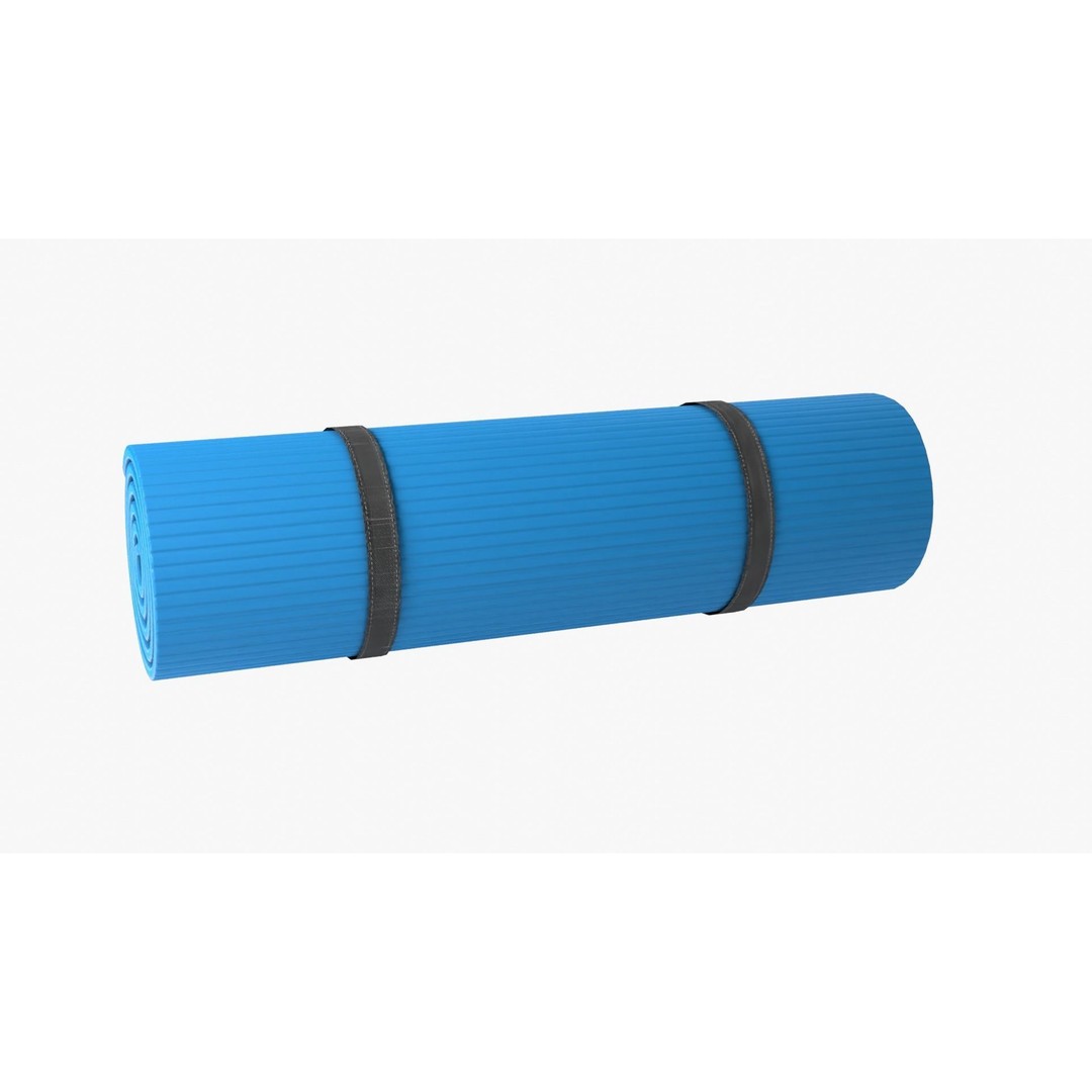 Yoga Mat 3D Model – Low Poly PBR Asset for Exercise and Fitness - View 7