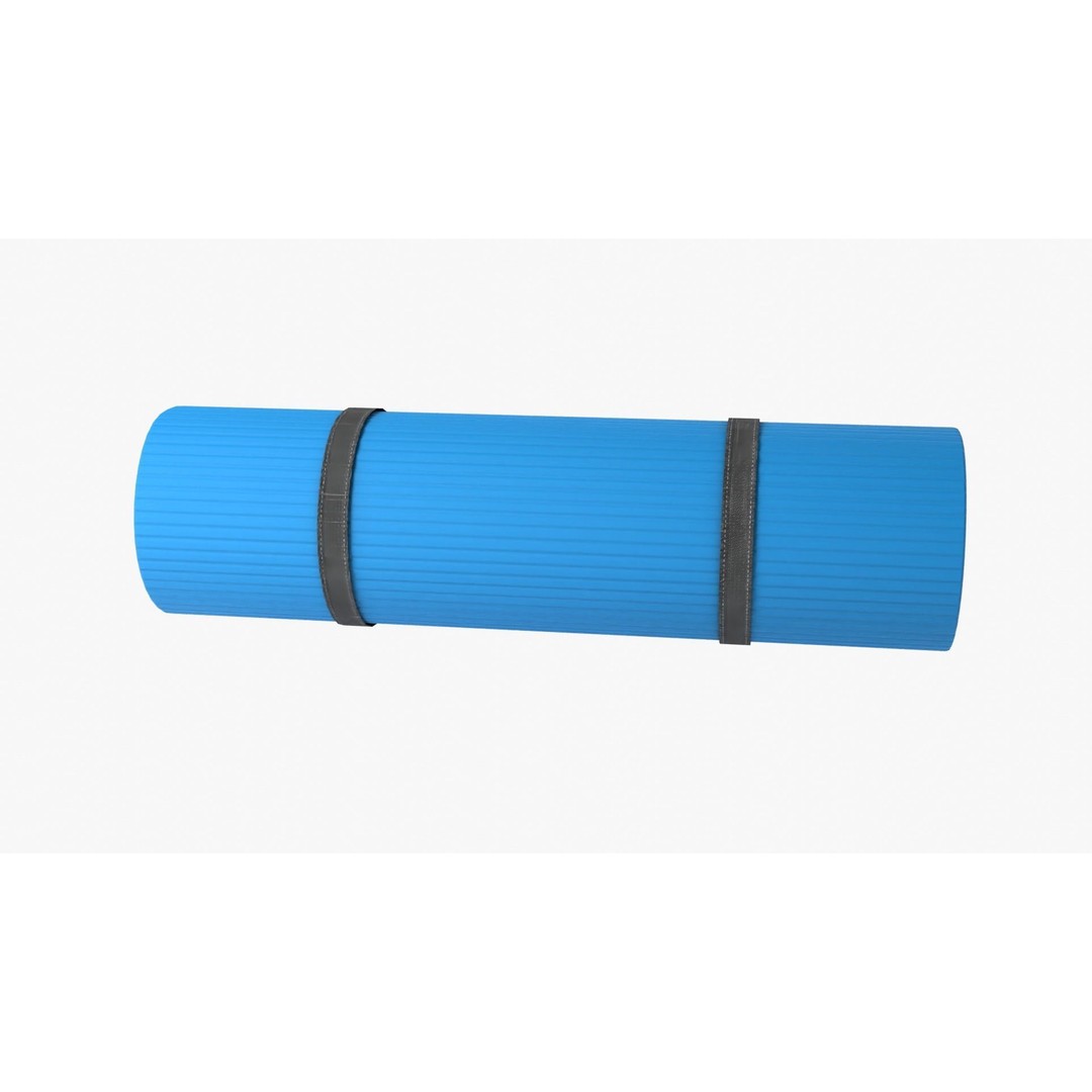 Yoga Mat 3D Model – Low Poly PBR Asset for Exercise and Fitness - View 8