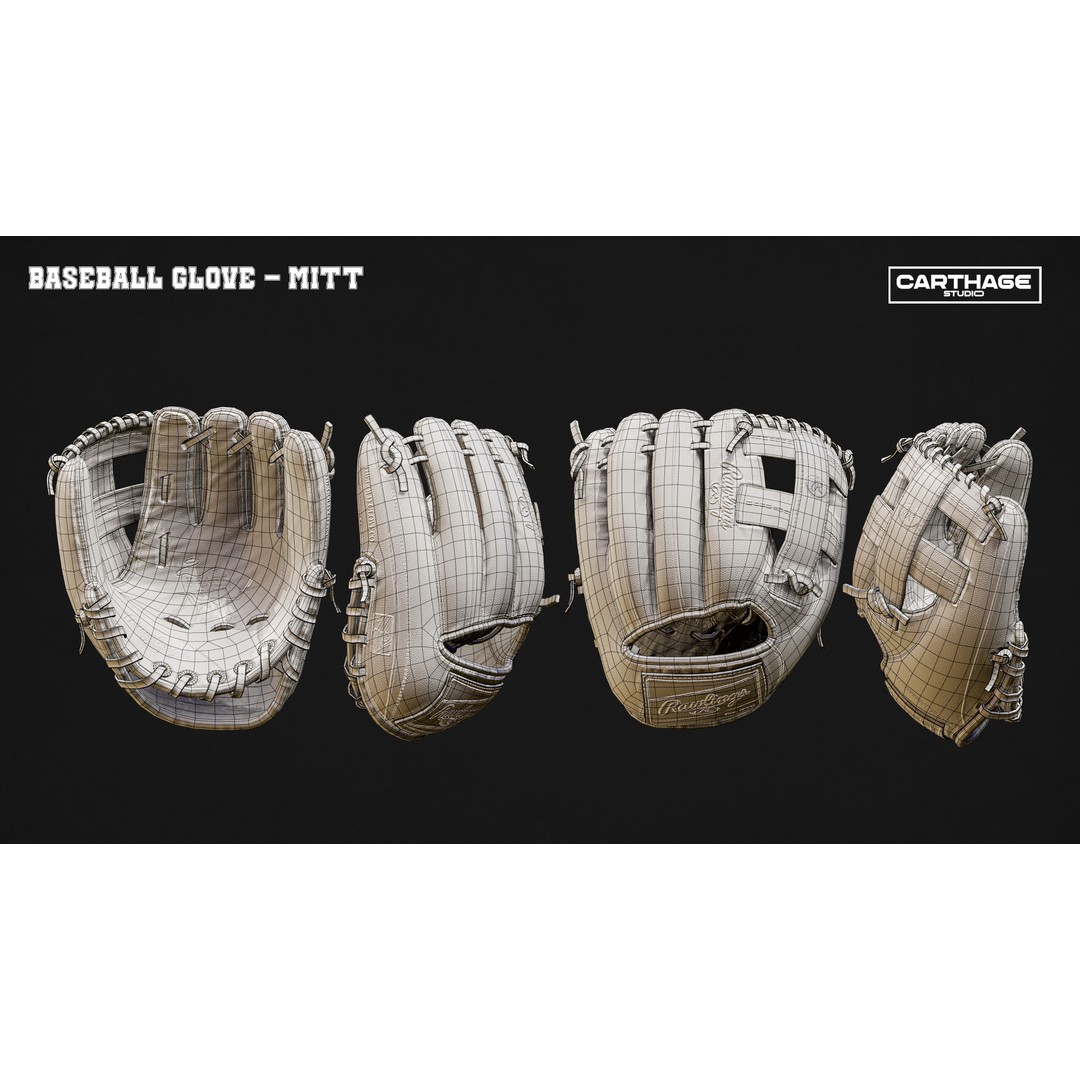New York Yankees Character 3D Model – Low Poly Rigged Baseball Player - View 10