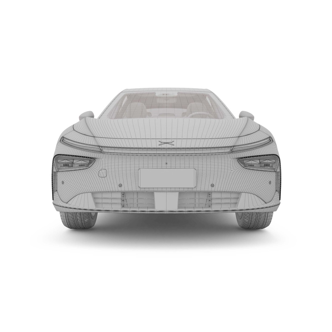 2025 Xpeng P7 Plus 3D Model – Realistic Sport Car, FBX, OBJ - View 22