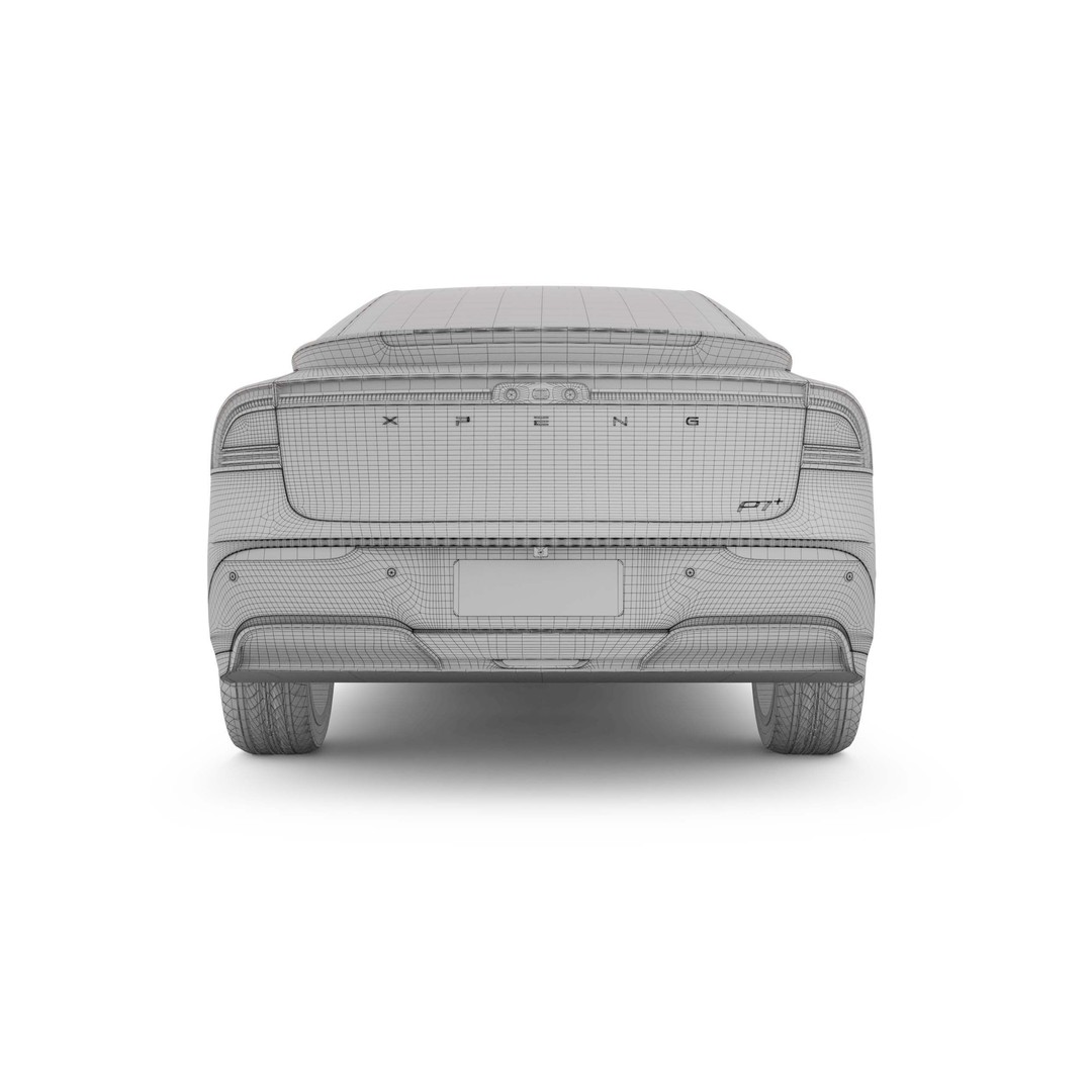 2025 Xpeng P7 Plus 3D Model – Realistic Sport Car, FBX, OBJ - View 24