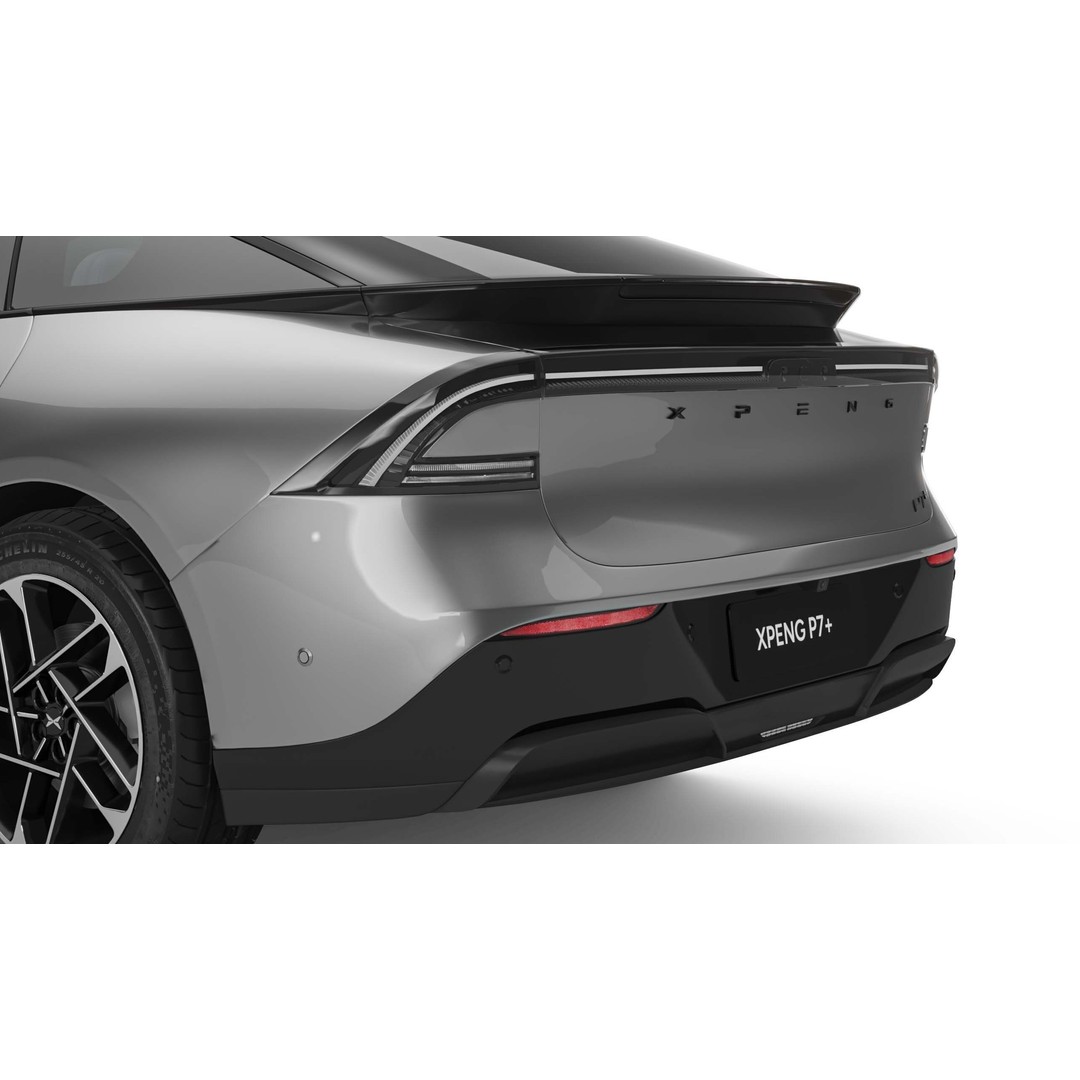 2025 Xpeng P7 Plus 3D Model – Realistic Sport Car, FBX, OBJ - View 6