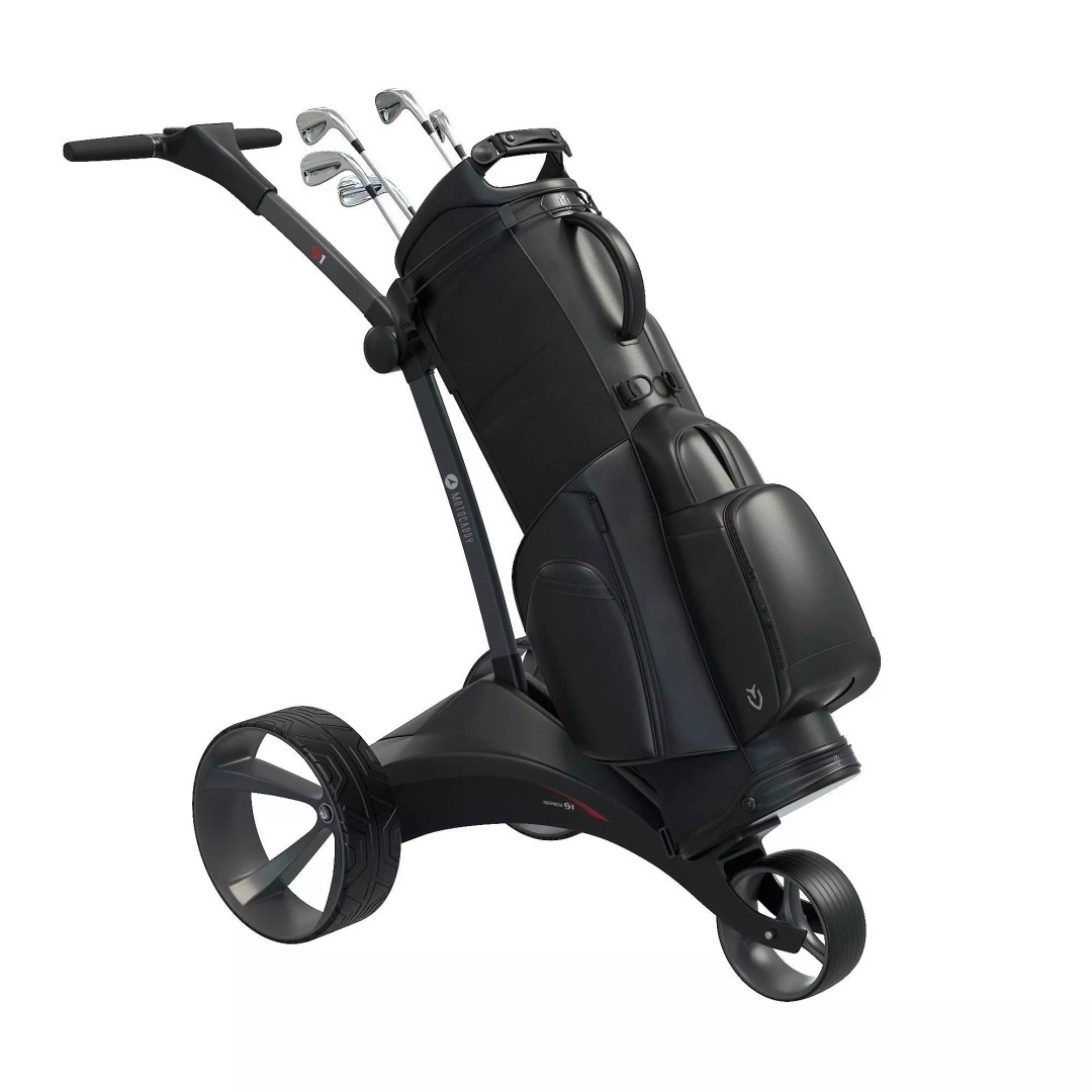 Motocaddy S1 Electric Golf Trolley 3D Model – Low Poly Game Asset, PBR Textures - View 3