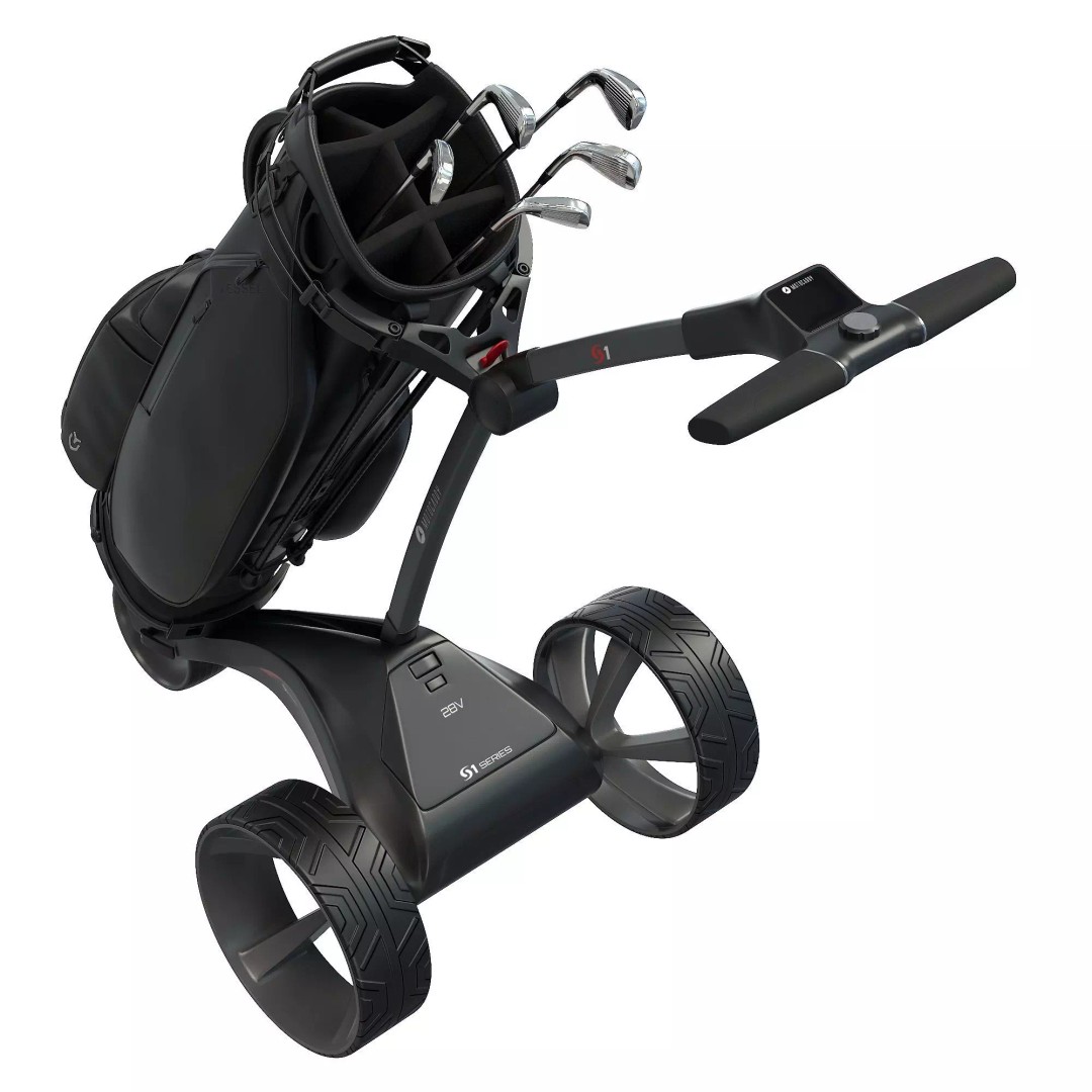 Motocaddy S1 Electric Golf Trolley 3D Model – Low Poly Game Asset, PBR Textures - View 6