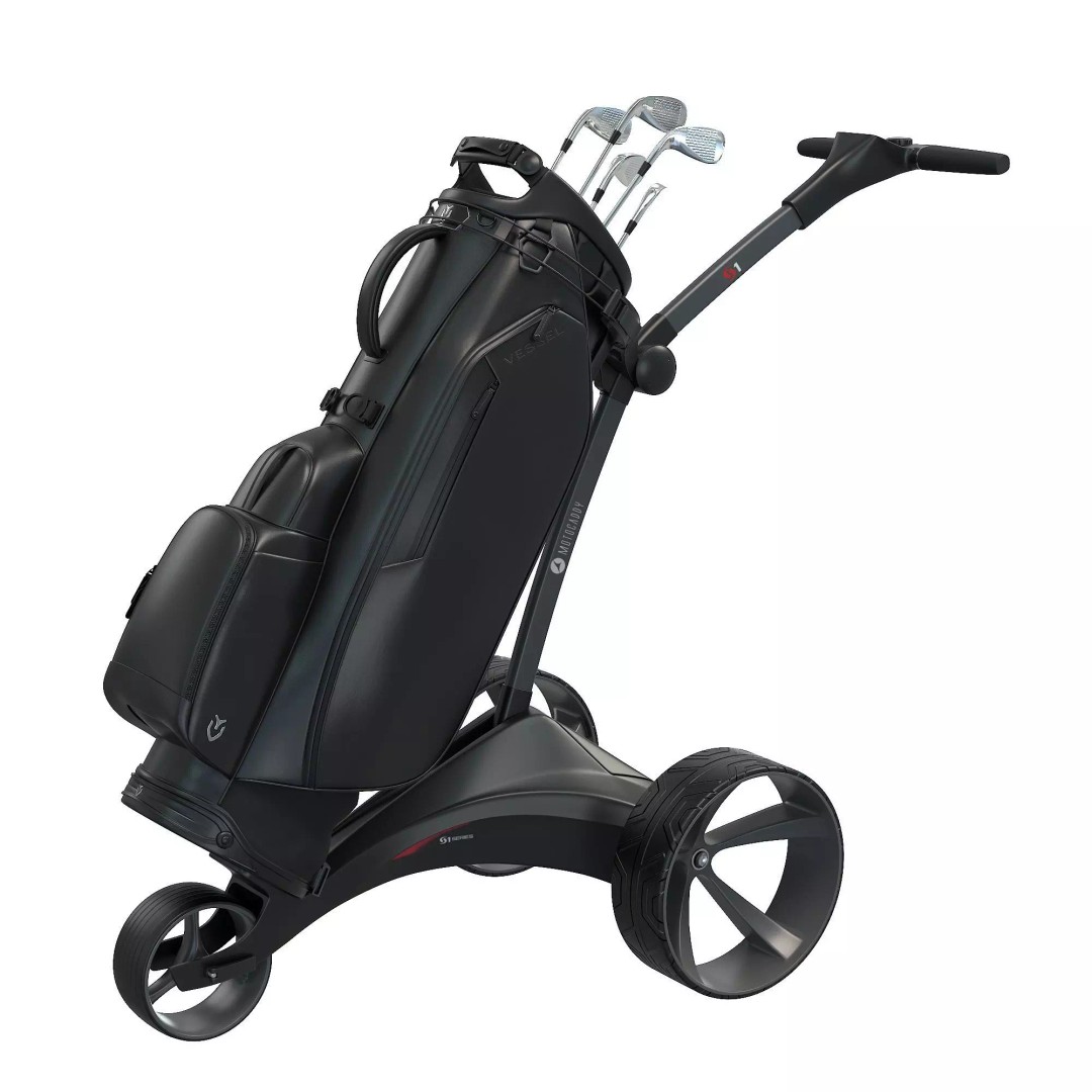 Motocaddy S1 Electric Golf Trolley 3D Model – Low Poly Game Asset, PBR Textures - View 8