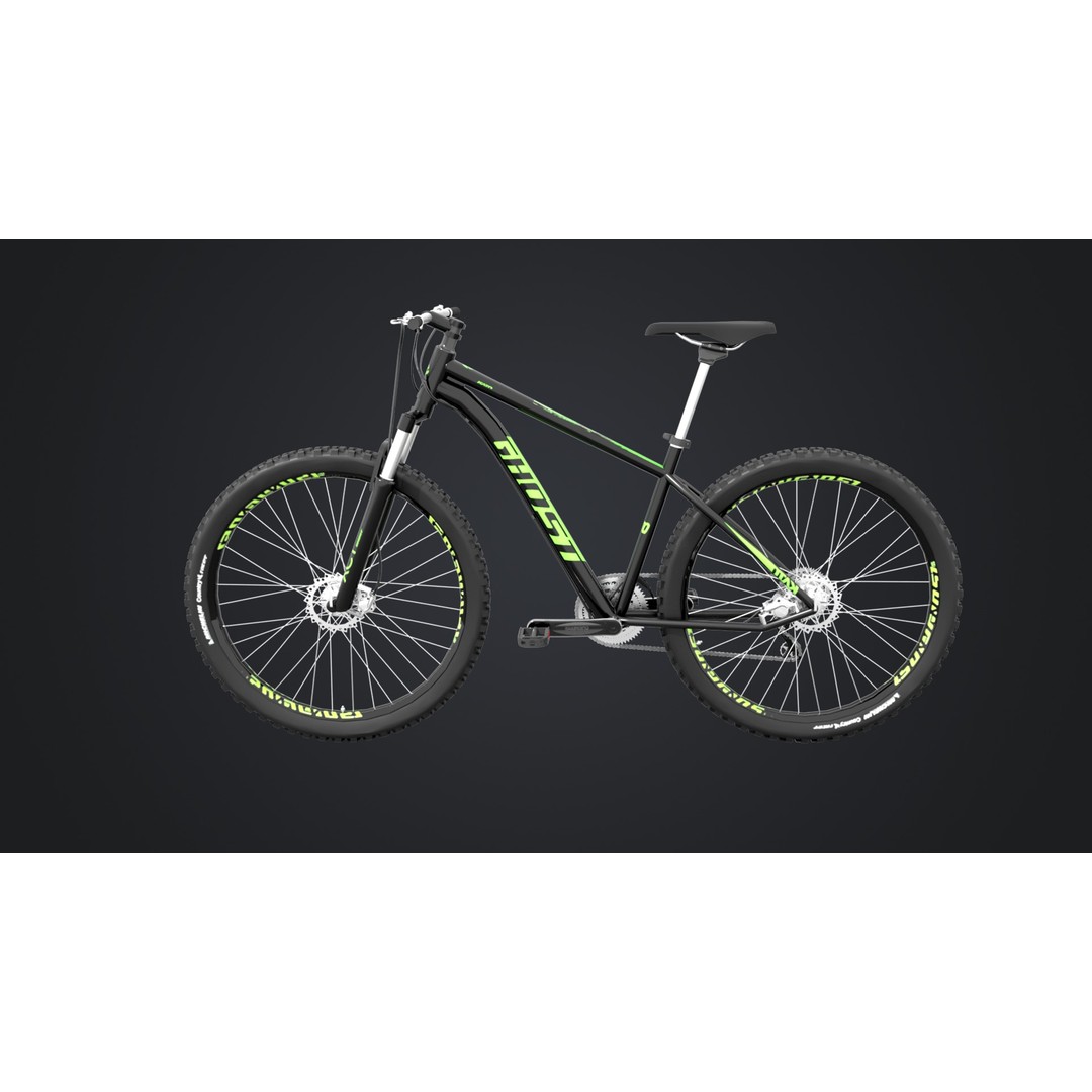 Mountain Bike 3D Model – Low Poly Rigged Asset for Animation - View 10