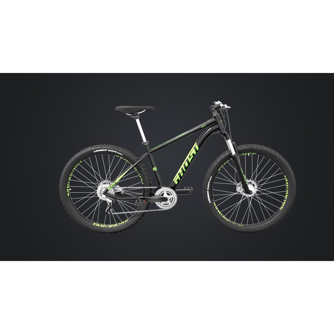 Mountain Bike 3D Model – Low Poly Rigged Asset for Animation - View 6